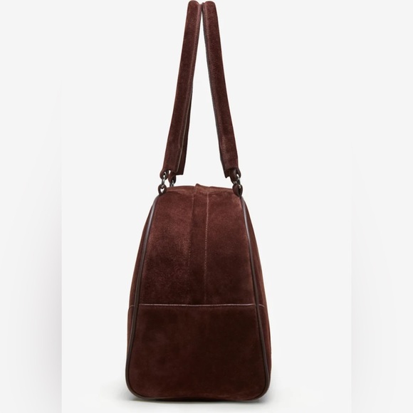 Reformation Arianna Bag brown chocolate suede NWT - Picture 2 of 11